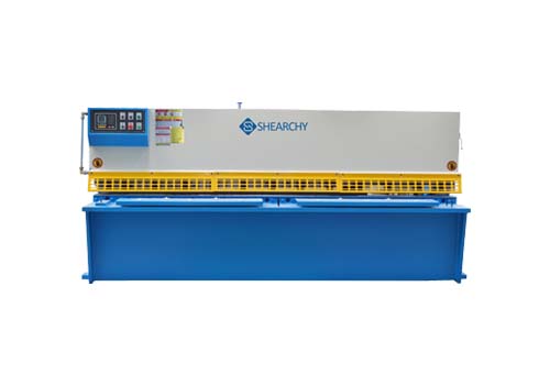 E21S swing beam CNC hydraulic shear working table swing beam shear valve swing beam shear electrical carbnet ELGO P40 guillotine shear table machine show room banner 3 roller bending rolls CE-ISO China NC bending machine press brake metal shears bending rolls rolling machine manufacturer factory supplier